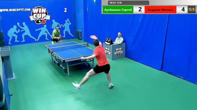 Артёменко Сергей  3-2 Андреев Михаил 25.05.19 Зал № 2   Вечерний Турнир WINCUP