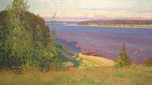 Волжские пейзажи на картинах современных художников.