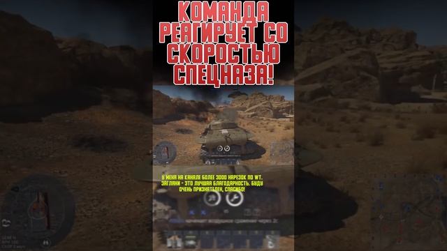 КОМАНДА РЕАГИРУЕТ СО СКОРОСТЬЮ СПЕЦНАЗА War Thunder и Бес #warthunder #вартандер #врек #танки