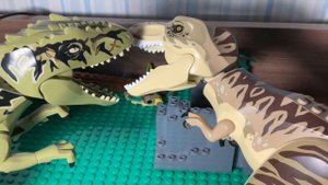 Giganotosaurus vs Rexy LEGO stop motion /Гиганотозавр против тираннозавра Лего анимация