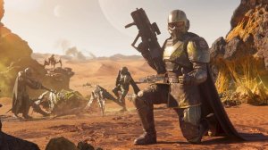 Helldivers 2 вступительное видео с русской озвучкой.
Helldivers 2 начальное видео.