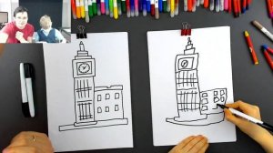 Как нарисовать БИГ БЕН - рисуем с Юрой