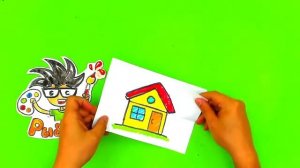 Рисуем КРАСКАМИ Смешариков  РыбаКит папа рисует