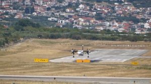 Croatia Airlines De Havilland Canada Dash 8 Q400 9A-CQA Landing at Split Airport LDSP/SPU