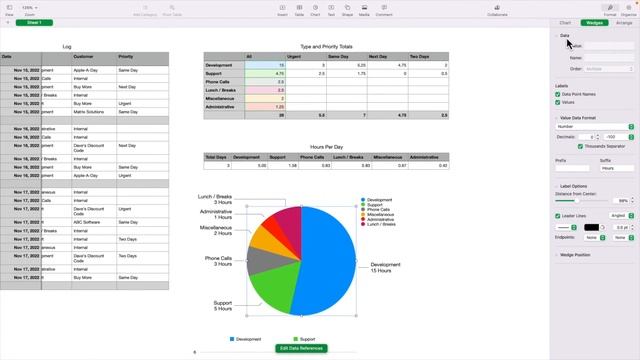 Create CHARTS in Apple Numbers