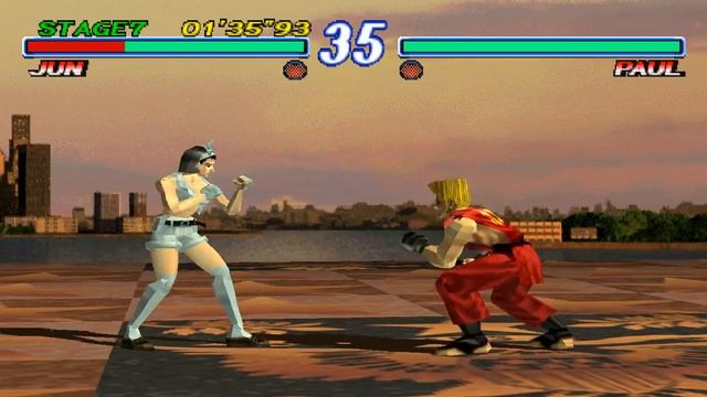 Tekken 2 - Jun Arcade Playthrough смотреть онлайн