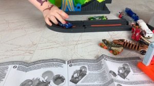 hot wheels city хотвилс распаковка трек Атака ядовитого динозавра рукозавр Митя Ник Тим Йорк