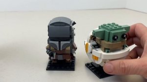 Lego Brickheadz Mandalorian & the Child Star Wars 75317 Review - This is the way.