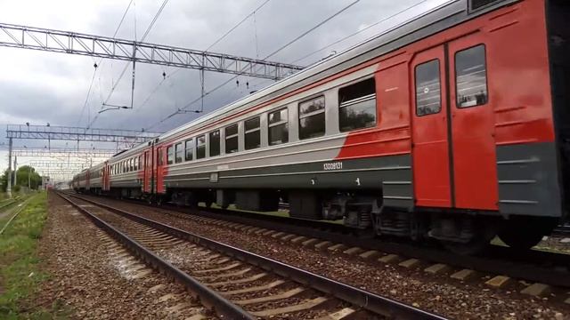 Электропоезд ЭД4М-0133 на обкатке смотреть онлайн