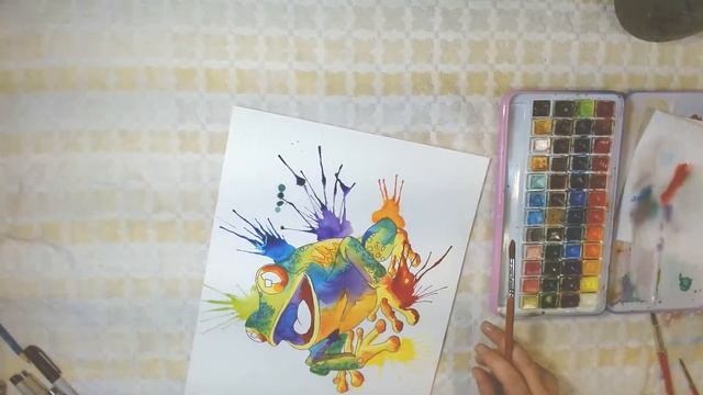 Hoppy Leap Day!- Mixed Media | Live Painting Tutorial - Learn to paint from home step-by-step