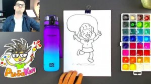 Рисуем Девочку со скакалкой - Рисуем спорт с Well Well