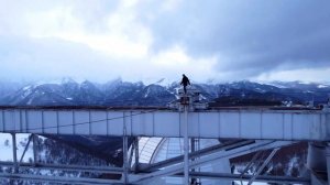 Самый большой телескоп в Европе САО РАН в горах Кавказа высота 2100 метров.