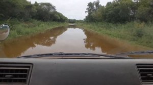 Преодоление брода на Isuzu Fargo