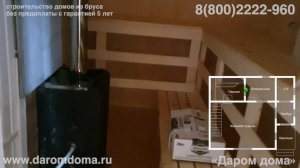 Проект дома с баней под одной крышей. Дом-баня из бруса с комнатой отдых и спальней на мансарде