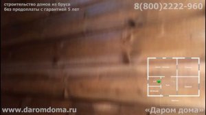 Деревянный дом под усадку. Обзор планировки дома из бруса 6х9 с мансардой после усадки. Что стало?