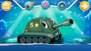 Мойка Танка Мультфильм. Wash Tank Cartoon