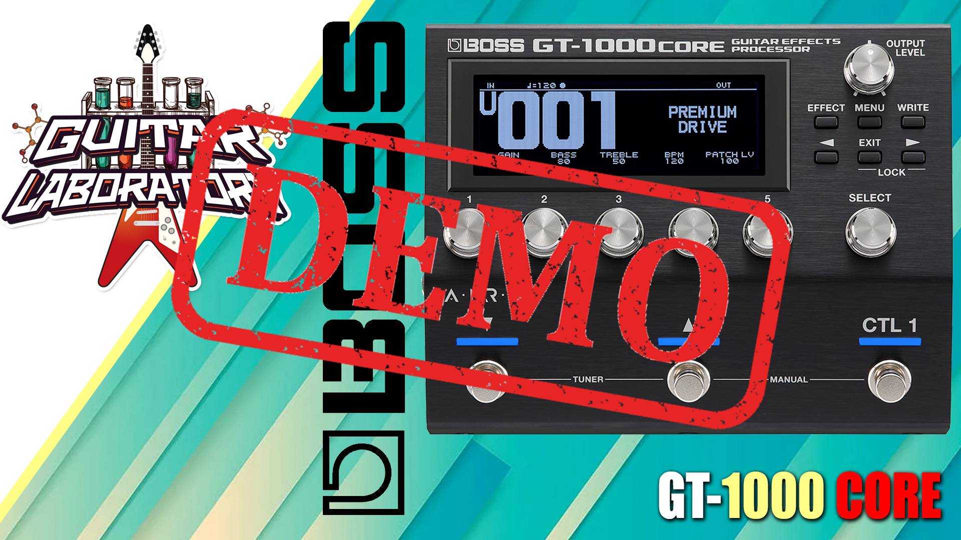 Гитарный процессор BOSS GT-1000CORE - демонстрация звучания