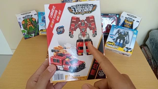 Koleksi Tobot Mini Mach, Athlon, Minizero, Robot Forklift, Mainan Unik Dengan Lampu Disco