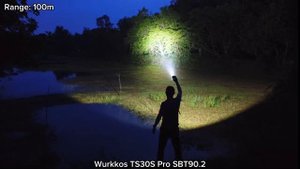 Wurkkos TD01 Tactical Long Range Flashlight & Comparison with Convoy L21B SFT40, TS30S Pro, Ts11