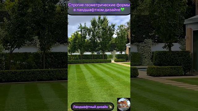 Строгие геометрические формы в ландшафтном дизайне🏡