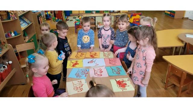 Приглашаем снегирей съесть рябину поскорей. Группа 3