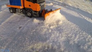 Bruder Toy Snowplough Truck!
