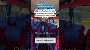 🚌 ZhongTong Romantic. Белый синий красный. Все полные фото и видео ТОЛЬКО в телеге! Ссылка внизу.