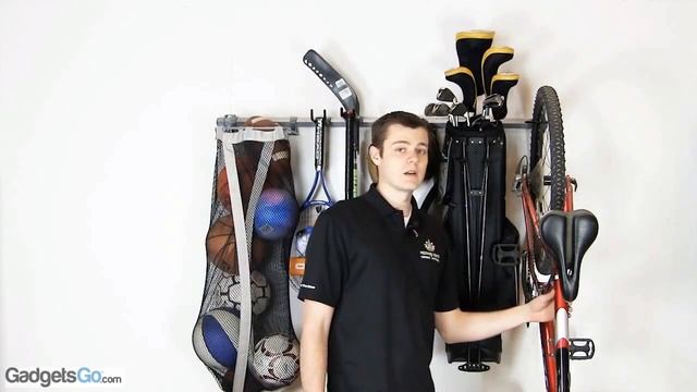 Monkey Bars Sports Gear Garage Wall Storage Rack