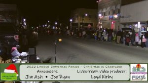 2022 Lincoln Christmas Parade from Downtown Lincoln, Illinois sponsored by Logan County Tourism Bur