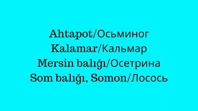 Продукты питания/Турецкий язык смотреть онлайн