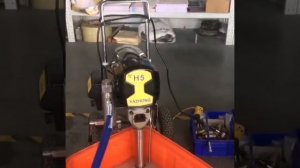 безвоздушный окрасочный аппарат Н5 работа на два поста.