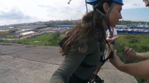 Прыжок с тарзанки // Первый раз // Закрывайте уши)