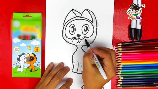 Котенок ГАВ - уроки рисования для детей