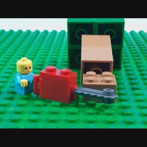 Малыш лесоруб // Тутор на пилу и дракона #lego #shorts