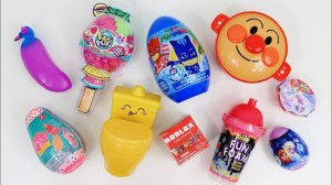 🚀 Детские залипалки: Игрушки Киндер Сюрприз распаковывают Pikmi Pops, Squishy, PJ Masks, Anpanman