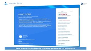 Работа во ФГИС ОПВК – Авторизация через ЕСИА