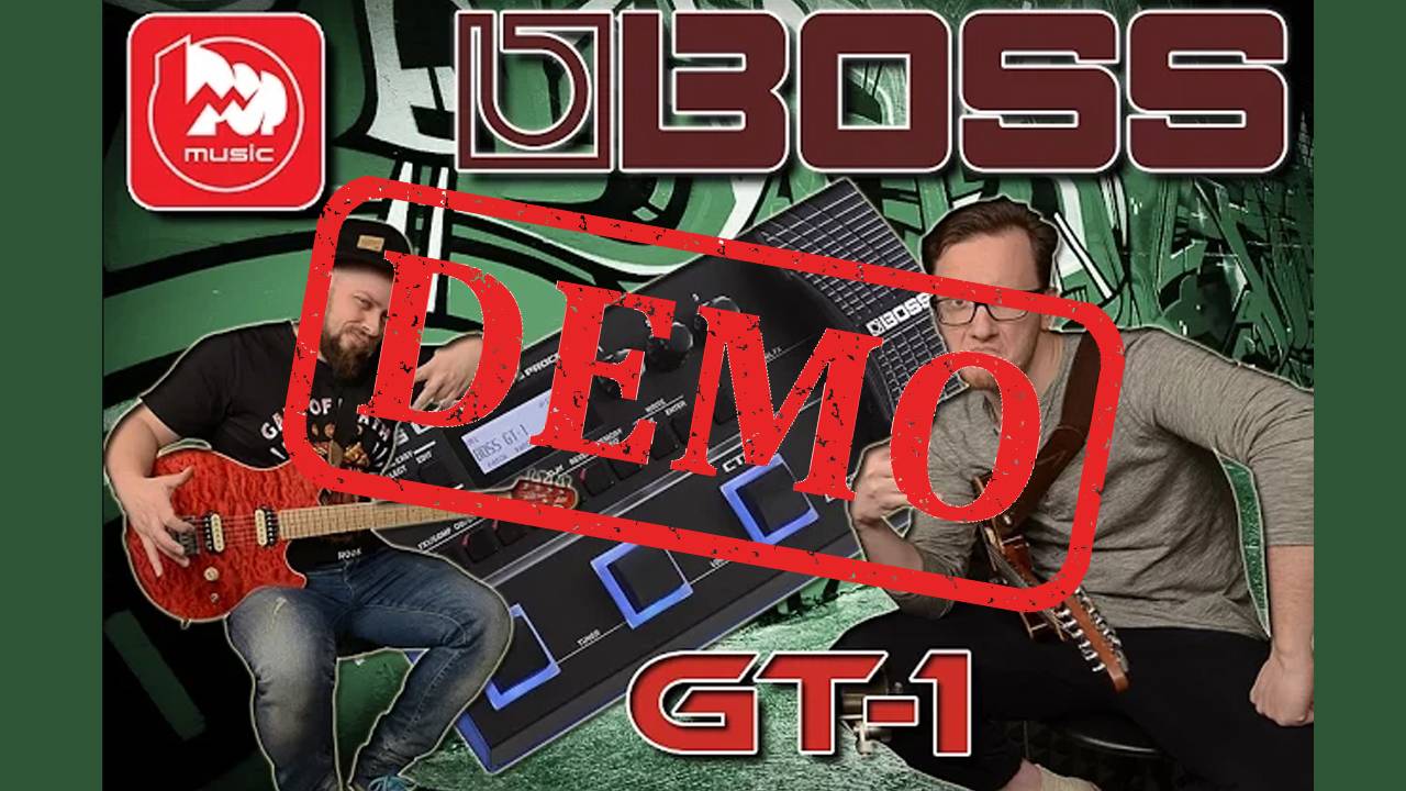 Гитарный процессор BOSS GT-1 демонстрация звучания