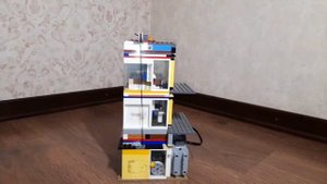 ОБЗОР ГРУЗОВОГО ВЫЖИМНОГО ЛИФТА ИЗ LEGO!!!