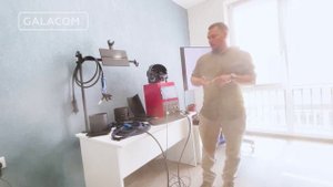Съемки TV интервью об обучении навыкам сварки на нашем тренажере.