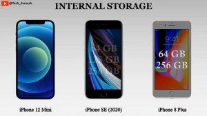 iPhone 12 Mini vs iPhone SE 2020 vs iPhone 8 Plus