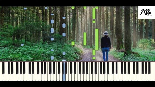 U2 - With Or Without You | Adelina Piano synthesia tutorial смотреть онлайн