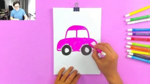 Сочные Фрукты и КРАСКИ  РыбаКит папа рисует