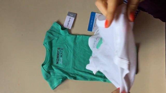 Летний набор бодики и штаны от Carters. Детская мода 2017 г.