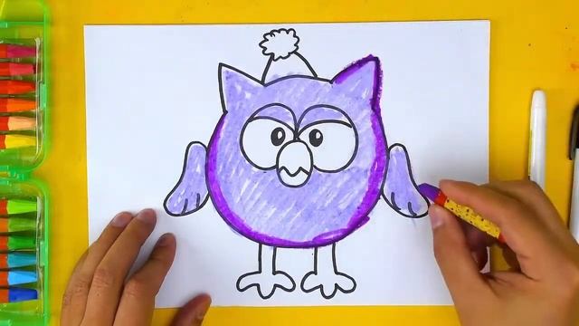 Рисуем СМЕШАРИКОВ РыбаКит папа рисует смотреть онлайн