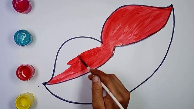 Bolalar uchun lab rasm chizish | Рисование губ для детей | Drawing Lips for Children смотреть онлайн