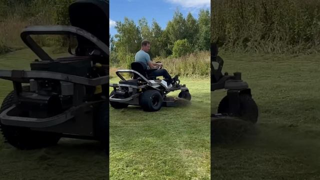 Первый Райдер сделанный в России #stihl #husqvarna #zimani #газон #россия
