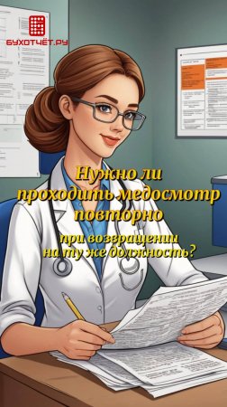 Нужно ли проходить медосмотр повторно при возвращении на ту же должность