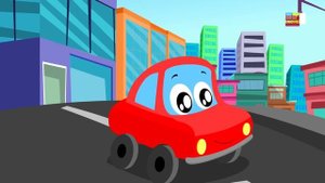 Little Red Car | lazy car rhymes | Car Rhymes For Children