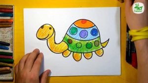 Как нарисовать ЧЕРЕПАХУ - уроки рисования от РыбаКит