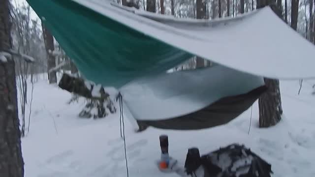 Зимний одиночный поход в р-не п.Кузнечное (2 часть)
